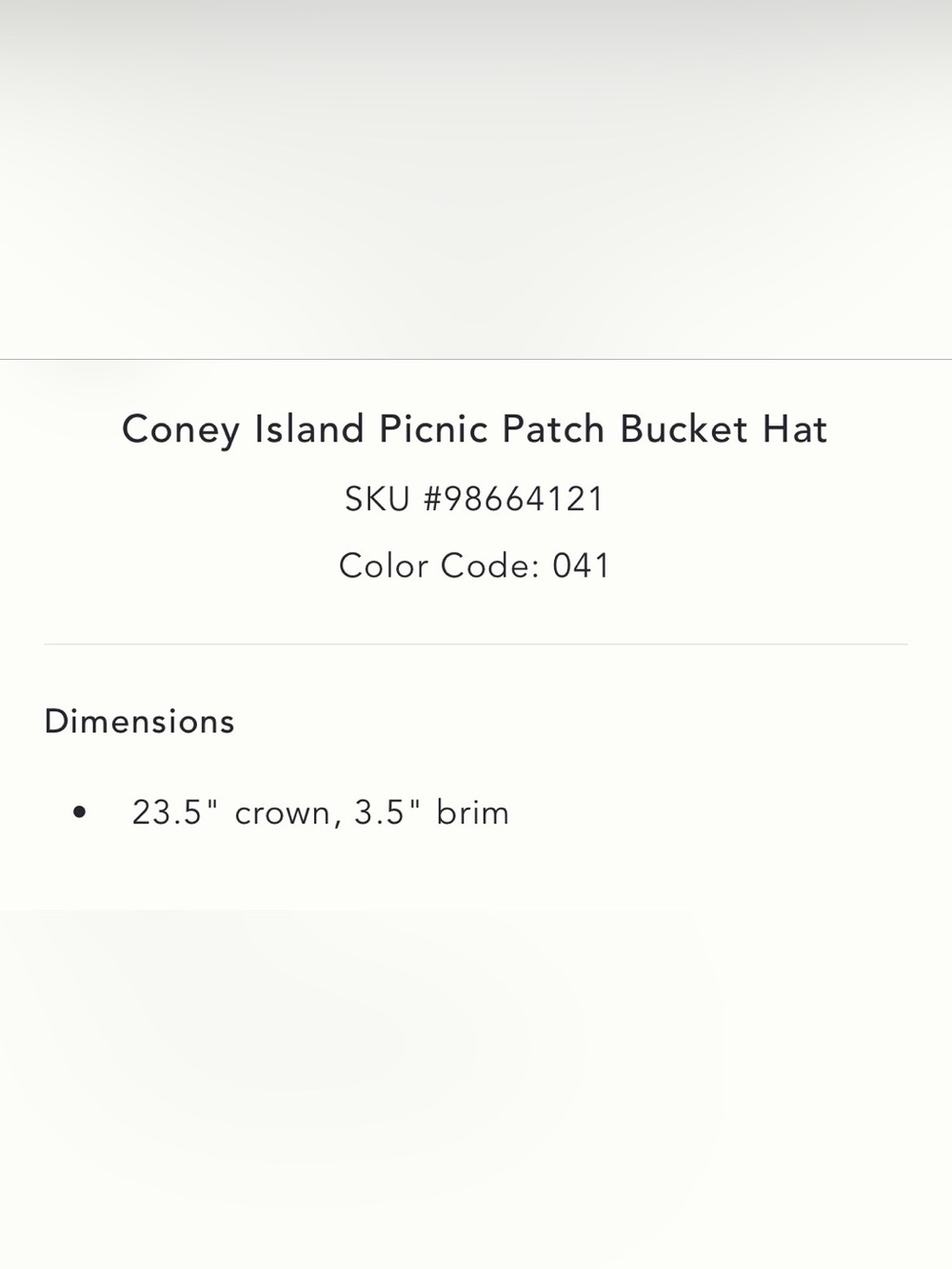 Anthropologie x Coney Island Picnic Patch Bucket Hat - Picture 10 of 10